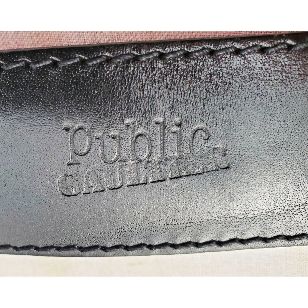 Public Gaultier Jean Paul Gaultier Vintage 80s / 90s Black Leather Belt Snaps - Picture 4 of 9